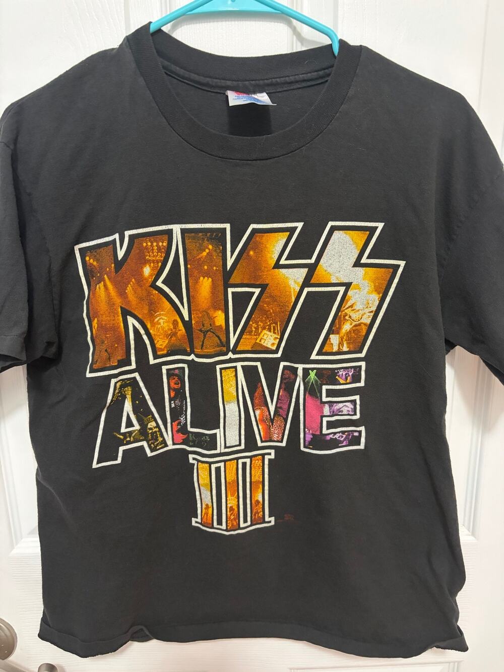 KISS Alive III 3 Vintage Single Stitch 1993 KISS Army T Shirt Sz L-Preowned